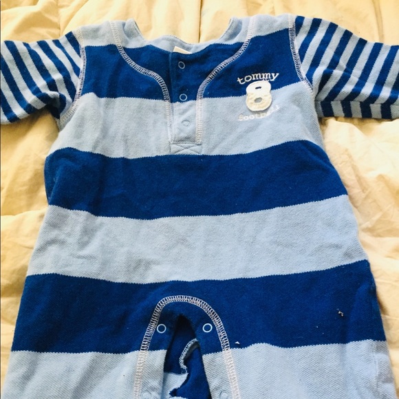 Baby boys Blue jumpsuit -Tommy Hilfiger - Picture 1 of 4